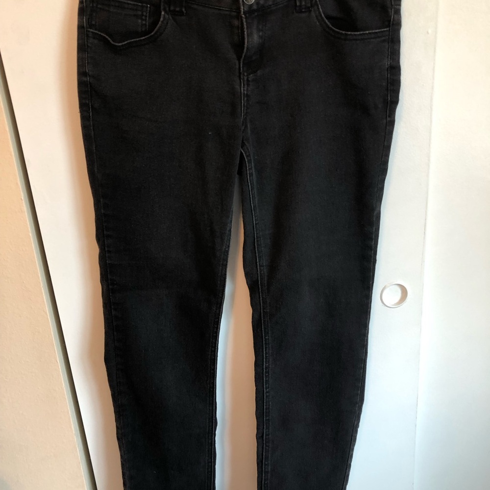 Paris Blues Black Denium Jeans Sz 11 Juniors
